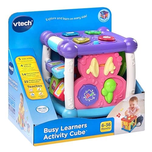 VTech Busy Learners Activity Cube, Purple - Purple - Standard Packaging thumbnail 4