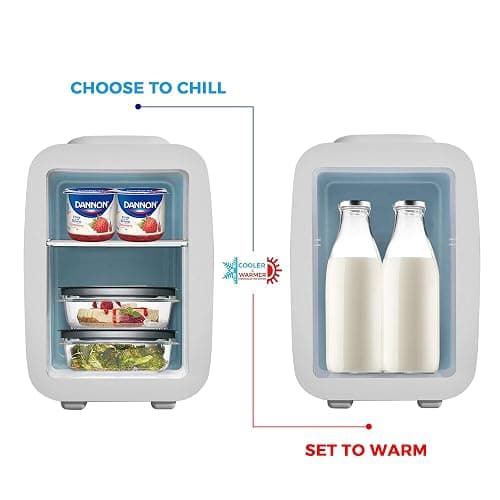 CAYNEL Mini Fridge Portable Thermoelectric 4 Liter Cooler and Warmer for Skincare, Eco Friendly Beauty Fridge For Foods,Medications, Cosmetics, Breast Milk, Medications Home and Travel thumbnail 2