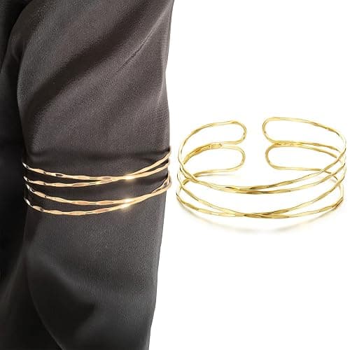 MAGIDOVE 3PCS Arm Cuffs for Women Arm Band Adjustable Armband Set thumbnail 5