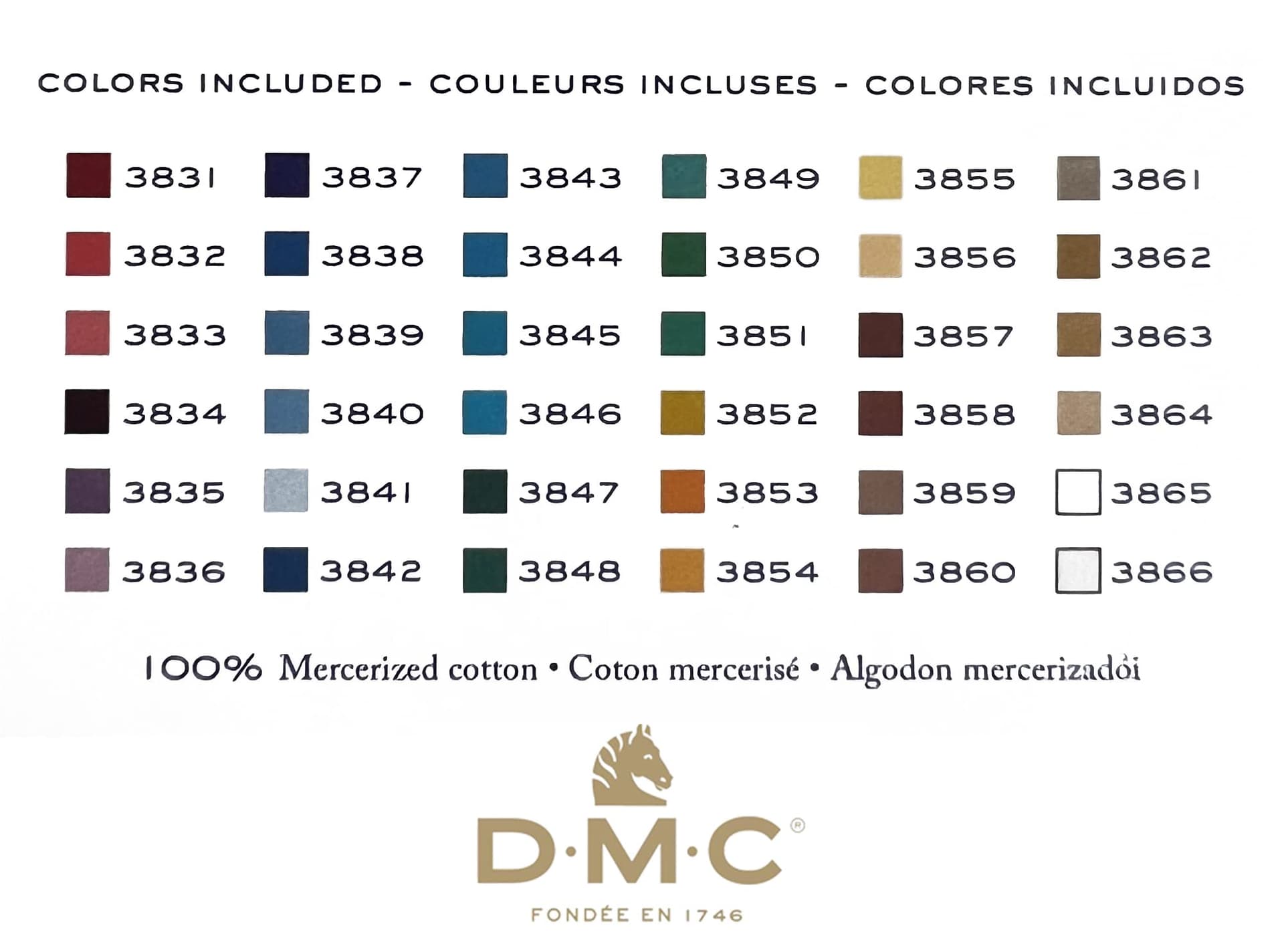 DMC Embroidery Floss, Anniversary Collection Pack. 36 Colors Cotton Embroidery Thread Bundle with Hand Embroidery Needle Size 18. Premium Cross Stitch String Set. Yarn Kit, DMC Mouline Threads. thumbnail 4