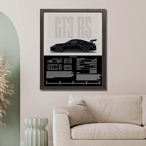 InkFlow Posters Vintage Racing Car Canvas Poster - Classic Supercar Wall Art for Boys Bedroom, Living Room, Dorm - Ideal Print Decor for Car Enthusiasts - 8x10 Unframed Canvas Print thumbnail 5