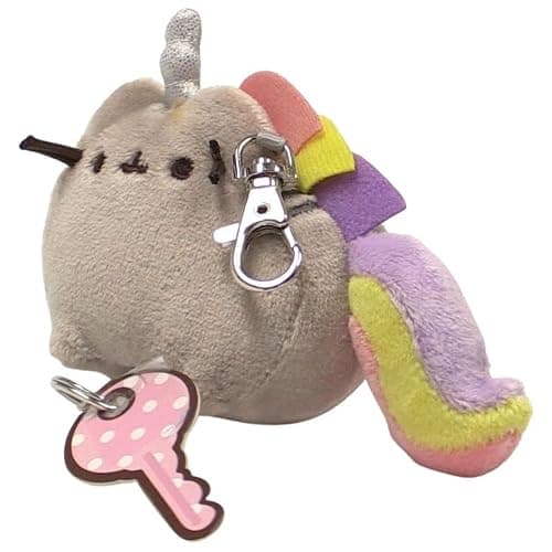 GUND Pusheen the Cat Pusheenicorn Retractable Key Holder, Unicorn Plush Keychain For Ages 8 and Up, 3” thumbnail 3