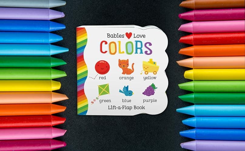 Babies Love Colors - A First Lift-a-Flap Board Book for Babies and Toddlers Learning about Colors thumbnail 4