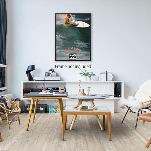 Jefuzh 90s Beach Ocean Surf Posters Summer Surfing Wall Art Trendy Coastal Surfer Picture Prints for Apartment Bedroom Wall Decor 12X16 inch Unframed thumbnail 6
