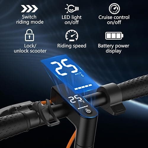 Electric Scooter, Electric Scooter Adult 350W with 25-35KM Range, Max Speed 25KM/H, 8.5" Solid Tire, Double Braking System for Adults and Teens thumbnail 5