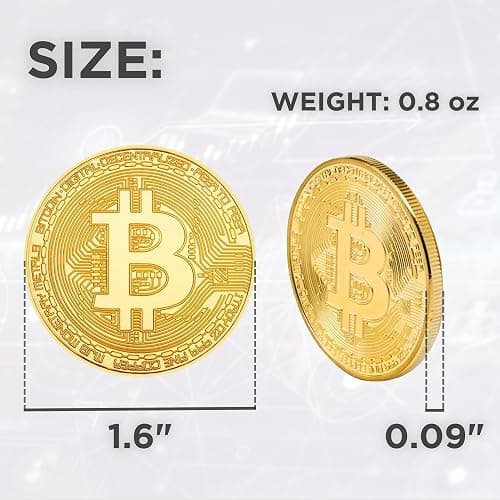Collector's Edition Bitcoin Coin - Commemorative Cryptocurrency Collectible in Protective Acrylic Display Case - Perfect for Crypto Enthusiasts, Coin Collectors, and Gifts thumbnail 5