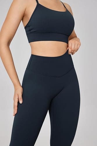 UNISSU Hugcurve No Front Seam High Waisted Workout Leggings for Women Buttery Soft Yoga Pants Gym Athletic Tights - 25'' thumbnail 3
