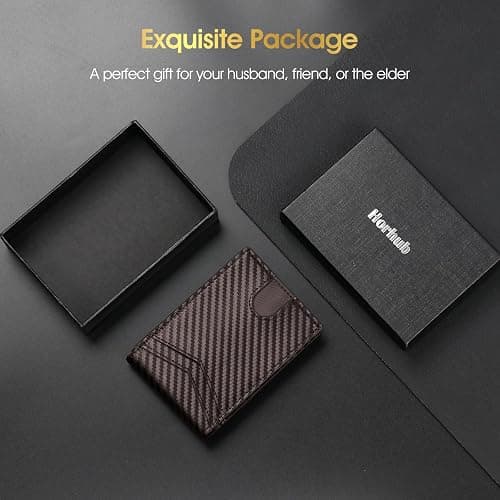 HORHUB Card Wallet for Men, 2-in-1 Detachable Pop-up Wallet+ Magsafe Wallet, Cash and Credit Card Slots，Aluminum RFID Blocking Minimalist Wallet, Front Pocket Wallet mens gifts thumbnail 7
