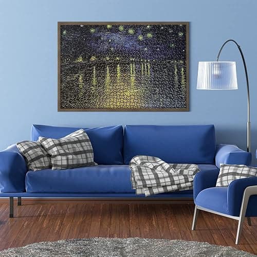MaxRenard Game 1000 Pieces Jigsaw Puzzle Fine Art Collection Toy Starry Night Over The Rhone by Vincent Willem Van Gogh thumbnail 2