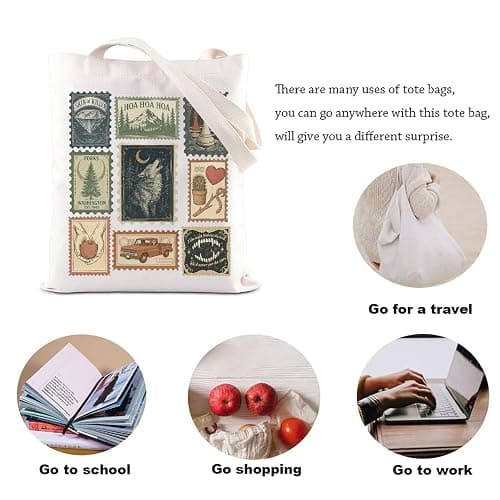 KUIYAI Vampire Movie Merchandise Tote Bag HOA HOA HOA Season Bag Forks Washington Gift Vampire Brother Lover Gift For Fans thumbnail 5