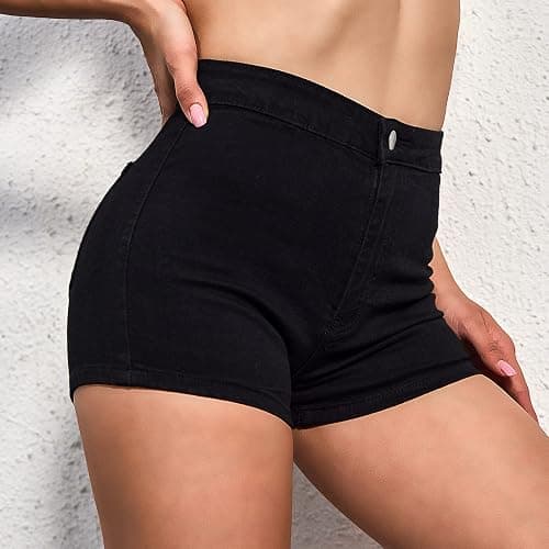 VIPONES Jean Shorts Womens High Waisted Stretchy Sexy Butt-Lifting Hot Denim Shorts thumbnail 5