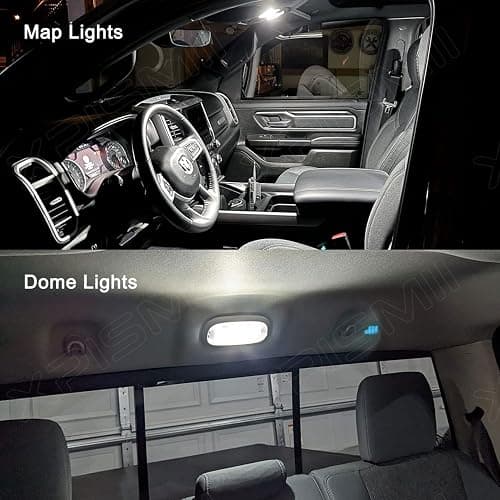 Xpismii 14 Piece 6000K White Ram Interior LED Light Kit Package Replacement for Dodge Ram 1500 2500 3500 Pickup 2003 2004 2005 2006 2007 2008, with Placement Diagram and Install Tool thumbnail 5