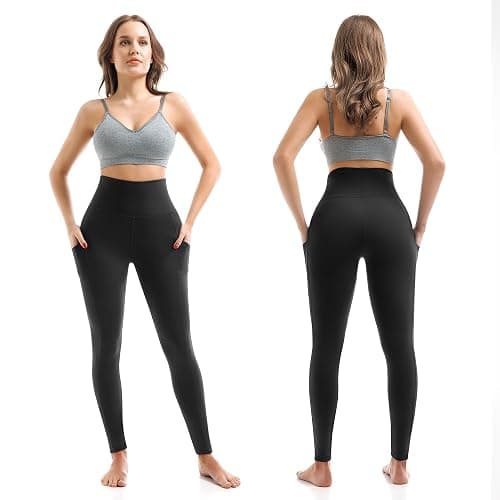SINOPHANT High Waisted Leggings with Pockets Women, Full Length Capri Buttery Soft Stretchy Yoga Pants thumbnail 2