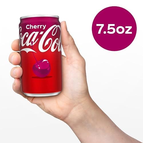 Coca-Cola Cherry Can, 7.5 fl oz | Carbonated drink with cherry cola flavor thumbnail 8