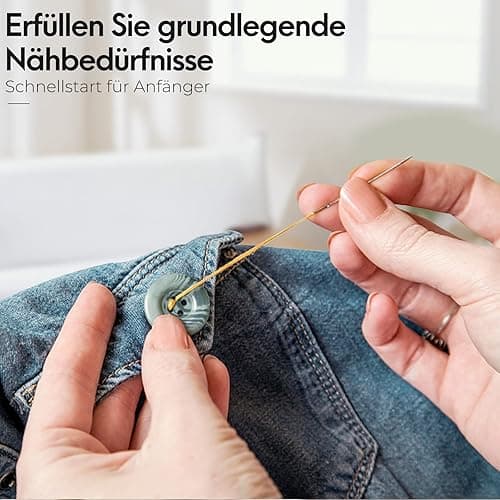 Coquimbo Nähset Reise mit Nähzubehör, Nähzeug Geschenke für Mama Anfänger Reisende Kinder, Nähset Grundausstattung Sewing Kit für Hause Reise Camping & Notnähen mit Nähgarn Nähnadeln Schere Maßband thumbnail 5