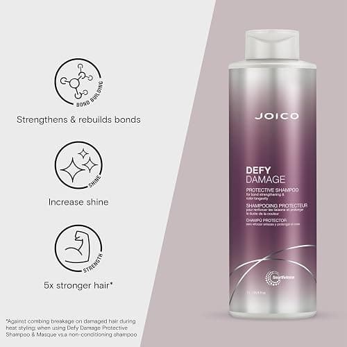 Joico Defy Damage Protective Shampoo & Conditioner | For Color-Treated Hair | Strengthen Bonds & Preserve Hair Color | With Moringa Seed Oil & Arginine thumbnail 3