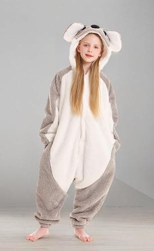 ATOZ Onesie for Kids, Animal Pajamas Halloween Cosplay Costume Girls Boys | Children Christmas Sleepwear Flannel One Piece Loungewear thumbnail 8