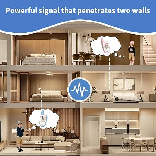 Kids Video Walkie Talkies 2 Pack,Signal of penetrates Two Walls,Rechargeable,HD Camera & 2" IPS Screen,Real-Time Video Call,3 Voice and 4 displays Changer,Toys Gifts for Boys Girls Ages 3-12 thumbnail 6