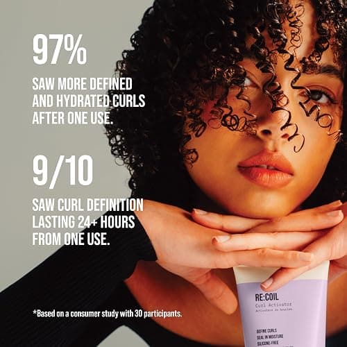 AG Care Re:Coil Curl Activator Curl Cream Award-Winning Curl Creating Complex - Ultra-Nourishing Curly Hair Cream for Defined, Healthy Curls, 12 Fl Oz thumbnail 8