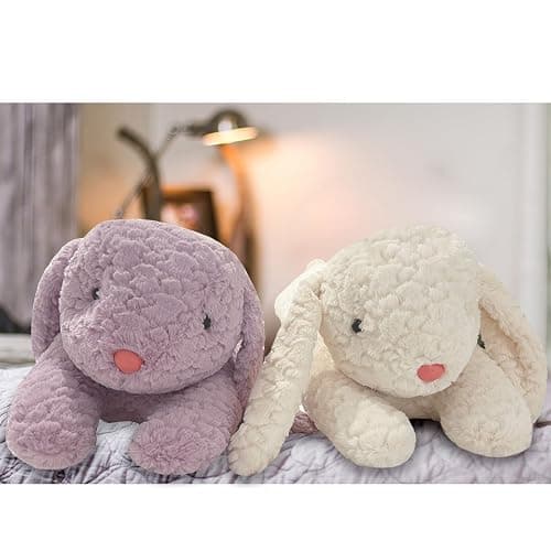 Hofun4U Rabbit Plush Pillow, Rabbit Stuffed Animal, Rabbit Plush Long Body Pillow Gift for Kids Adults (White,47 inch) thumbnail 6