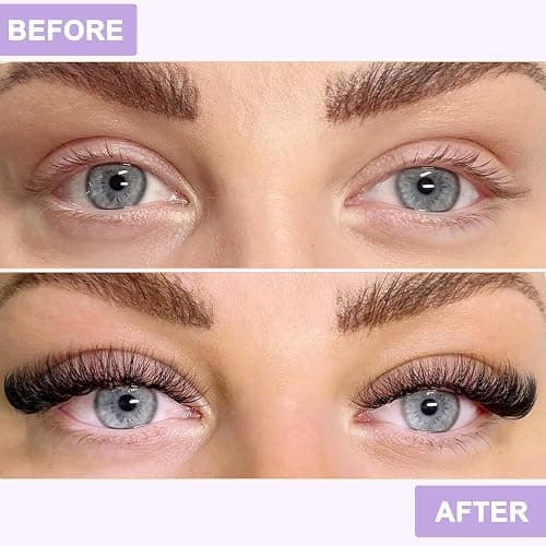 B&Q Lash Clusters 280 Pcs 9-16MIX Individual Lashes 40D Cluster Lashes D Curl Eyelash Clusters Soft Volume DIY Lash Extensions at Home (40D-9-16MIX) thumbnail 6