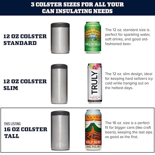 YETI Rambler 16 oz. Colster Tall Can Insulator for Tallboys & 16 oz. Cans, Nordic Blue thumbnail 2