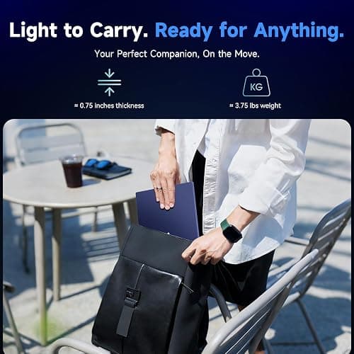 NIMO 2026 Gaming Laptop, AMD R7 7735HS (8C/16T, Up to 4.75GHz, Beat i7-12650H) 16GB DDR5 RAM 256GB SSD Business Computer with 15.6" FHD Display Radeon 680M GPU 180° View 2-Year Warranty 100W Type-C thumbnail 6