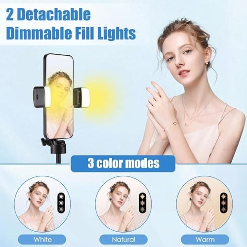 Portable Smartphone Tripod Selfie Stick with Bluetooth Remote Control, Compatible with iPhone/Android, Multi-Functional Foldable Design for Live Streaming, Video Recording, and Photography thumbnail 5