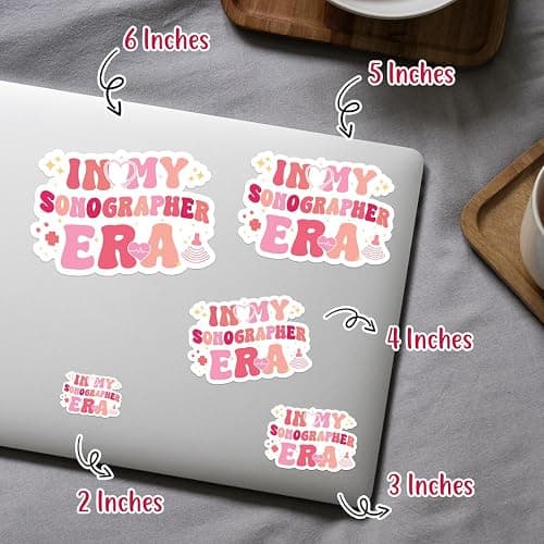 (3pcs) in My Sonographer Era Sticker, Sonographer Sticker, Sonography Stickers Die-Cut Waterproof Vinyl Stickers 3" for Laptop Water Bottle Window Phone Helmet thumbnail 7