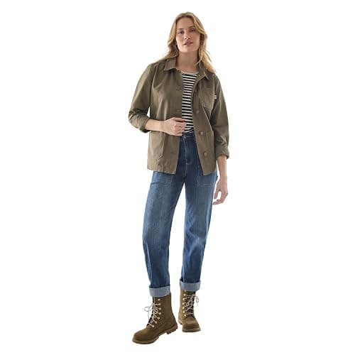 Martha Stewart Women's Garden Chore Jacket, Lightweight Utility Coat, Casual Outerwear, Long Sleeve thumbnail 5