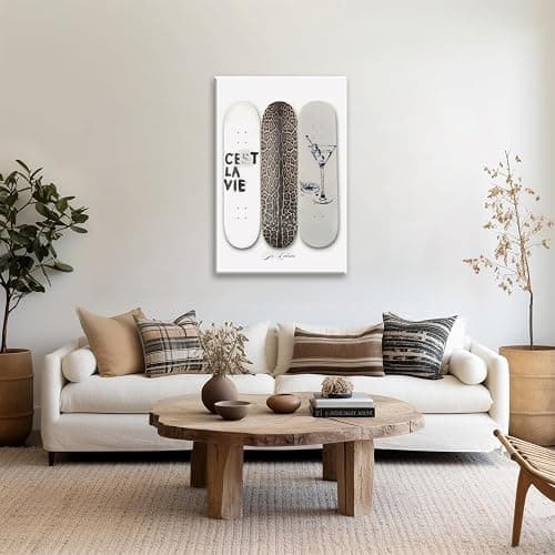 Dirty Martini Poster New York City Girl Wall Art Trendy Leopard Skateboard Posters Canvas Print Fashion Girly Room Aesthetic Decor for Bedroom 8x12inch Unframed thumbnail 3