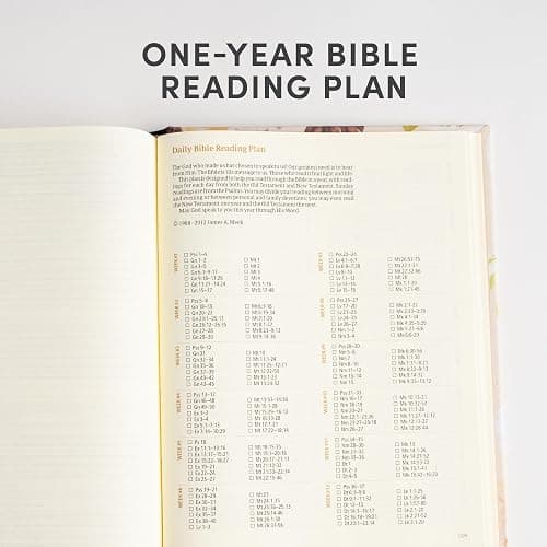 CSB Notetaking Bible, Large Print Hosanna Revival Edition, Blush Cloth Over Board, Black Letter, Single-Column, Journaling Space, Reading Plan, Easy-to-Read Bible Serif Type thumbnail 5