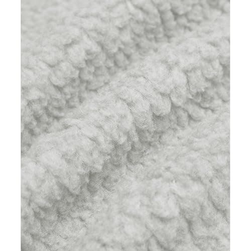 Keeliya Womens Fleece Sweatshirts Cropped Half Zip Fuzzy Warm Sherpa Pullover Varsity Jackets with Zipper Pockets thumbnail 7