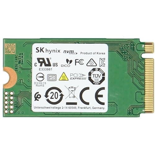 SK Hynix BC511 512GB M.2 2242 42mm NVMe PCIe Gen 3 x4 TLC SSD (SSS0V27609) for ThinkPad ProBook Latitude EliteBook Ideapad Inspiron Laptop Ultrabook Tablet - Internal Solid State Drive (OEM New) thumbnail 2
