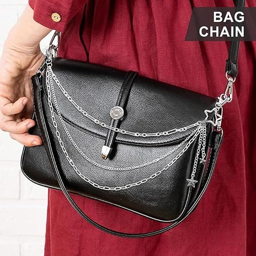 Vivian&CD Jean Chain Belt for Men&Women, Pocket Chain Goth Punk Chain Belt Chain Layered Chunky Pants Chain and Vintage Hip Hop Wallet Chain Jewelry Accessory for Women Men thumbnail 2
