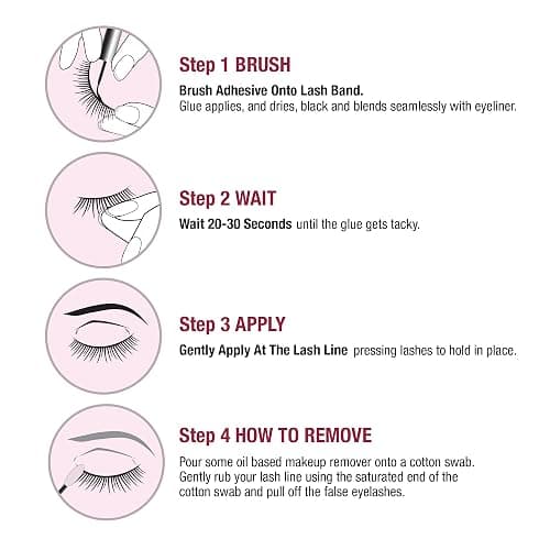 i-Envy by KISS Super Strong Hold Eyelash Adhesive, Waterproof Long-Lasting Strip Lash Glue, Natural-Looking Allergy & Latex Free with Brush Applicator (Clear) thumbnail 5