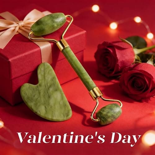 BAIMEI IcyMe Gua Sha & Jade Roller Facial Tools Face Roller and Gua Sha Set for Puffiness and Redness Reducing Skin Care Routine, Self Care Gift for Men Women - Green thumbnail 2