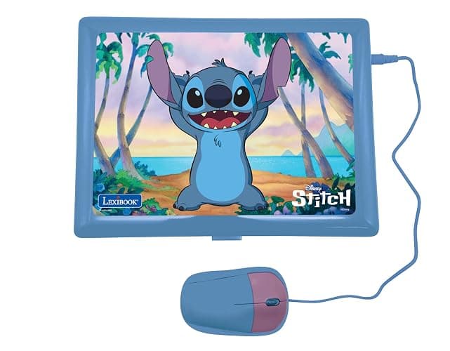 Lexibook - Disney Stitch - Bilingual English/Spanish Educational Laptop, 124 Language Activities, Writing, Maths, Logic, Music and Games, Boys and Girls, JC598Di2 thumbnail 3