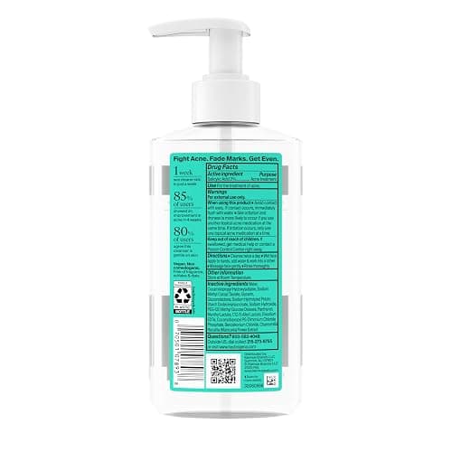 Neutrogena Evenly Clear Acne Cleanser with 2% Salicylic Acid & 2% PHA Exfoliant, Gentle Foaming Face Wash Clears Clogged Pores & Blackheads While Visibly Fading Look of Post-Acne Marks, 9.1 fl. oz thumbnail 9