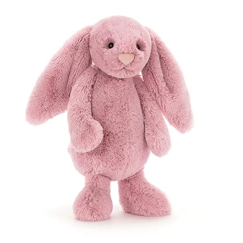 Jellycat Bashful Tulip Pink Bunny Stuffed Animal, Medium 12 inches - Rabbit and Bunny Plush Toy - Classic Children's Gift thumbnail 5