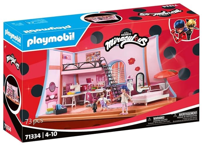 PLAYMOBIL Miraculous 71334 Miraculous: Marinettes Loft, bunter Spielspaß inklusive Marinette, Manon und Zubehör, Abenteuer mit Ladybug, detailreiches Spielzeug für Kinder ab 4 Jahren thumbnail 3
