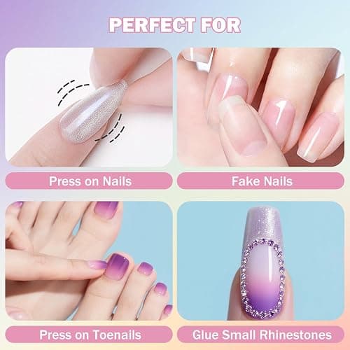 15 PCS Nail Glue for Acrylic Nails,Nail Tip Glue Professional Nail Glue False Nail Tips Glue for Broken Nails Adhesive Super Bond for Press on Nails Glues Adhesive for Fake Nails Tips Fake Nail Glues thumbnail 6