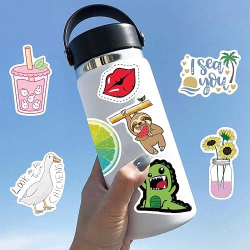 Stickers for Water Bottles, 100 Pack/PCS Stickers Aesthetic Waterproof Cute Vsco Vinyl Laptop Skateboard Luggage Computer for Teens Girls Kids thumbnail 5