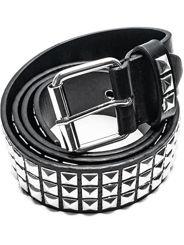 Punk Studded Belt for Women Rock Threads Goth Stud Pyramid Gothic Clothing - Image 1