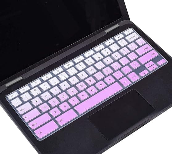 Dell Keyboard Cover for Chromebook 11.6" 3100 3110 3120 3180 3181 3189 5190 & Chromebook 13.3 3380 - Ombre Purple thumbnail 6