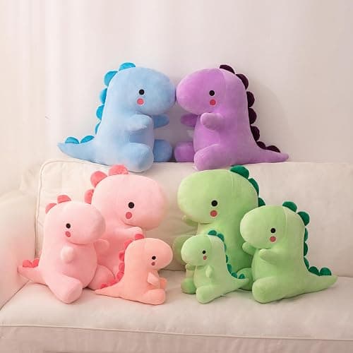 Alwoligag 10.8 Inch Cute Pink Dinosaur Plush Toy - Soft Stuffed Animal Gift thumbnail 7