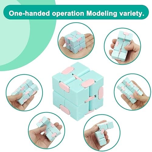 22 Pcs Fidget Toys Pack for Kids and Adults, Sensory Fidget Toys Set Stress Reliever Anxiety Relief Toys, Pop it Bracelet Educational Toys Gifts with Storage Bag for Birthday Party Favour Bag thumbnail 5