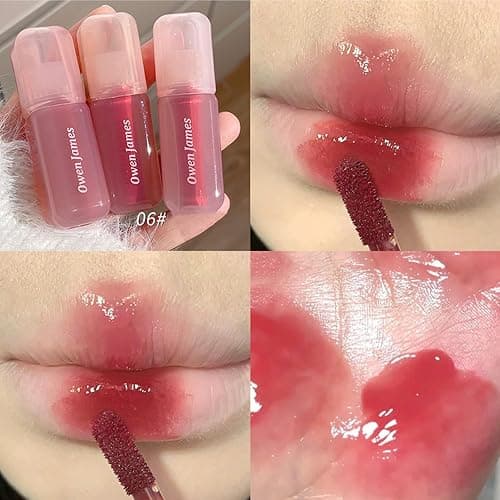 4PCS Hydrating Lip Gloss Set,Highly-Pigmented Korean Lip Glaze,Plumping Lipgloss, Moisturizing Mirror Liquid Lipstick, Non-Stick Cup,Glossy Finish,Long-lasting Natural Makeup thumbnail 8