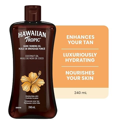 Hawaiian Tropic Dark Tanning Oil, 240mL | Moisturizing Body Oil, Tan Enhancer, Cocoa Butter Oil, Coconut Oil for Skin, 240mL thumbnail 3