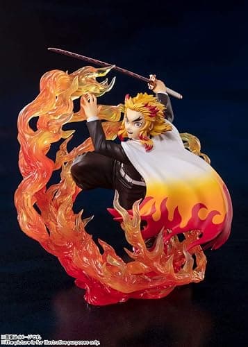 TAMASHII NATIONS - Demon Slayer: Kimetsu no Yaiba - Kyojuro Rengoku Flame Breathing, Bandai Spirits FiguartsZERO Collectible Statue thumbnail 7